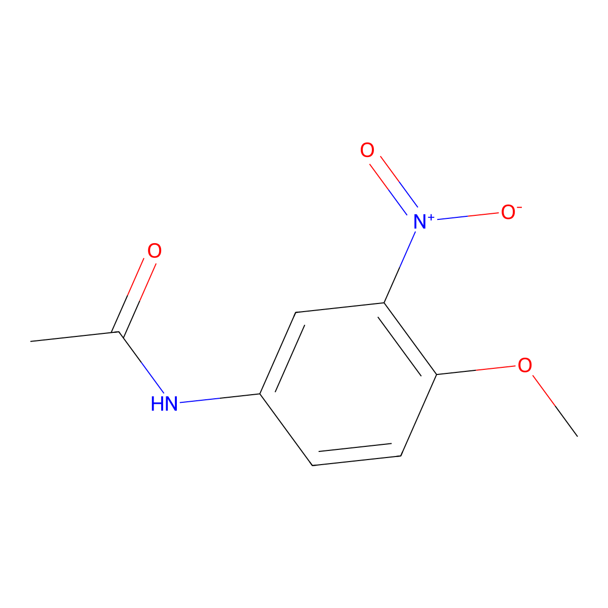 4'-Methoxy-3'-nitroacetanilide molecular structure, CAS 50651-39-3