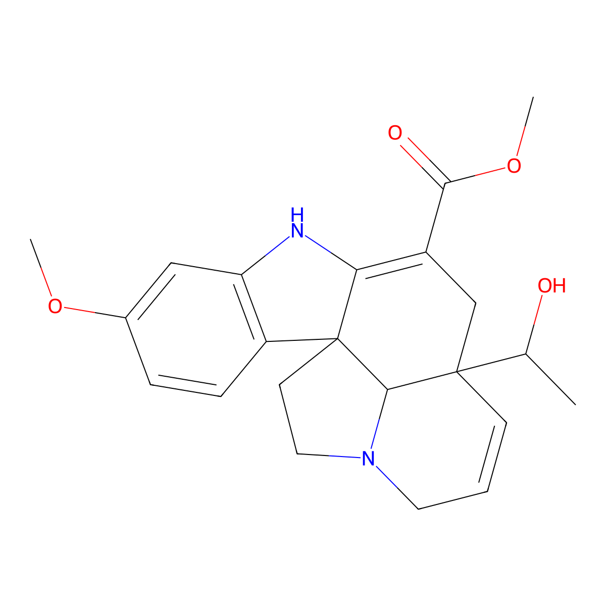 Vandrikidine molecular structure, CAS 50656-92-3