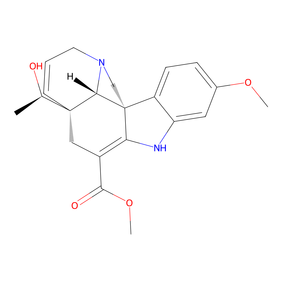 Vandrikidine molecular structure, CAS 50656-92-3