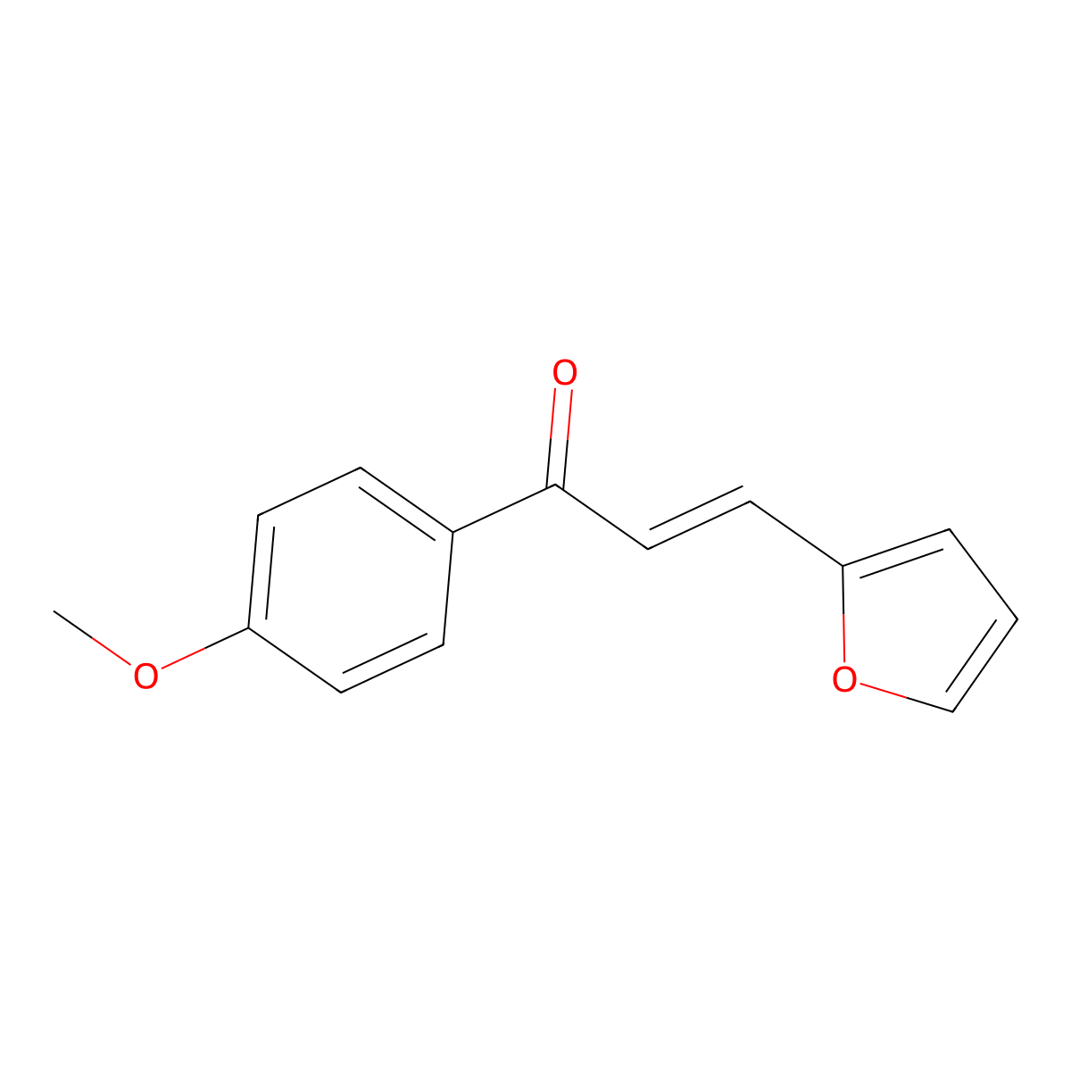 3-(Furan-2-yl)-1-(4-methoxyphenyl)prop-2-en-1-one molecular structure, CAS 5066-65-9