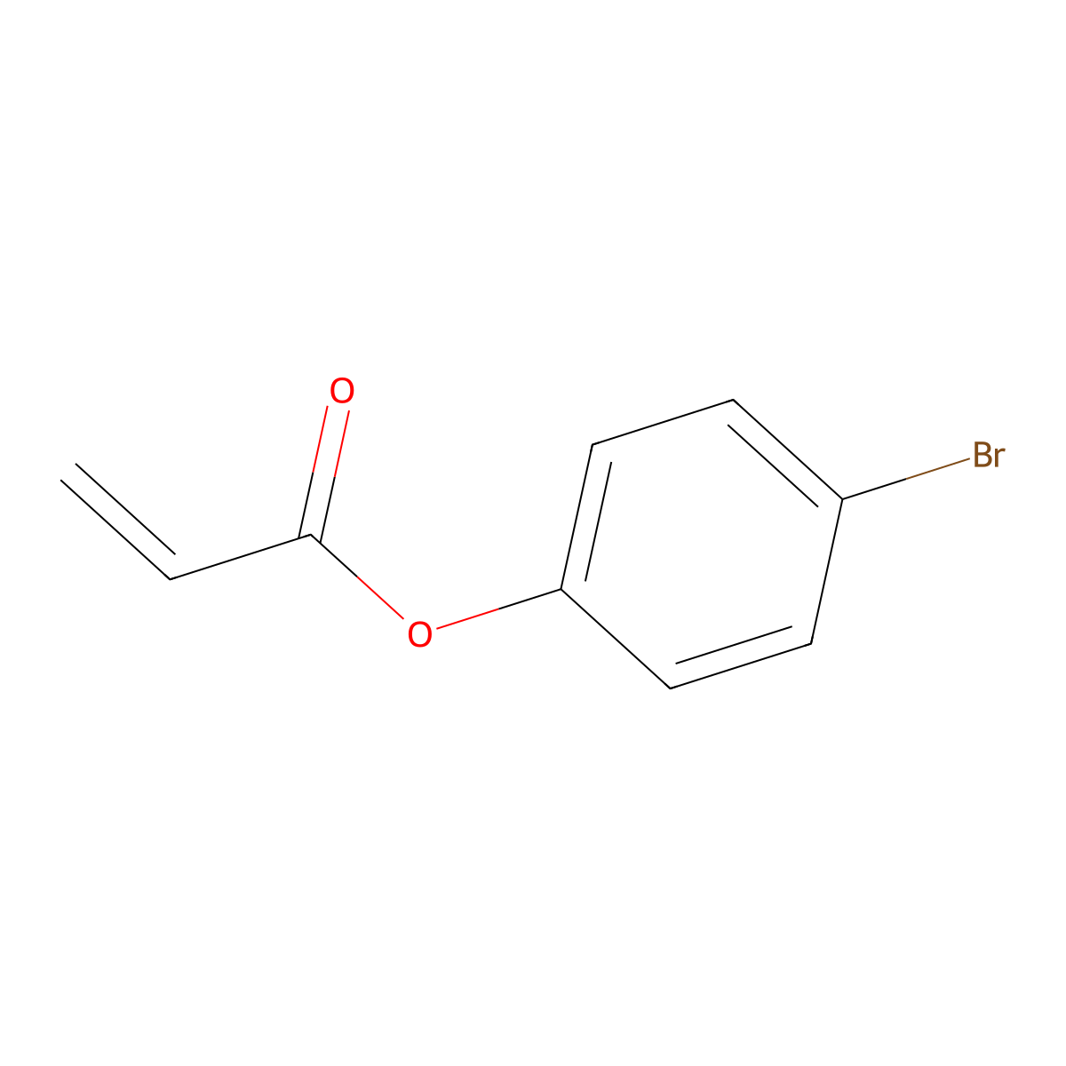 4-Bromophenyl acrylate molecular structure, CAS 50663-21-3