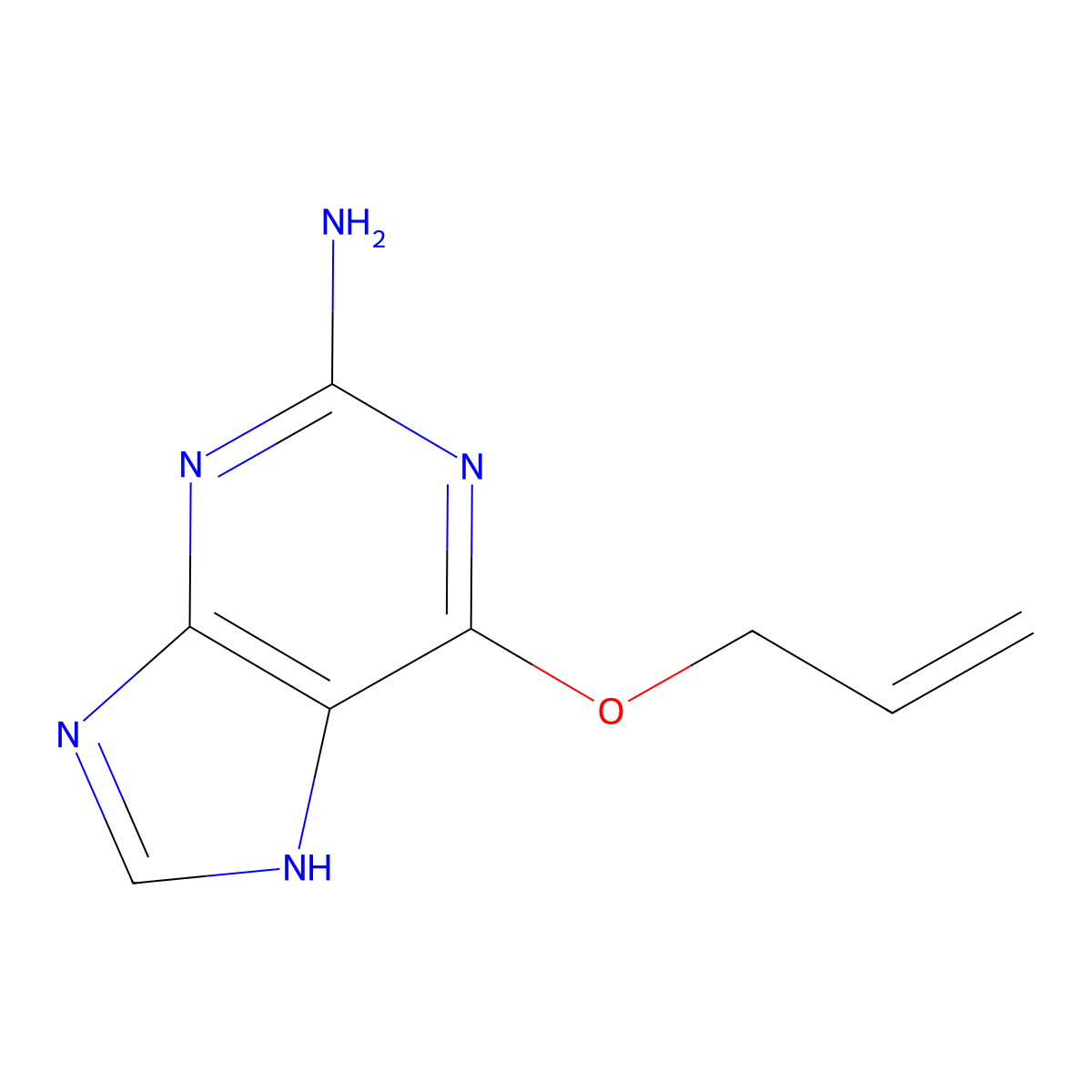 O6-Allylguanine molecular structure, CAS 50663-54-2