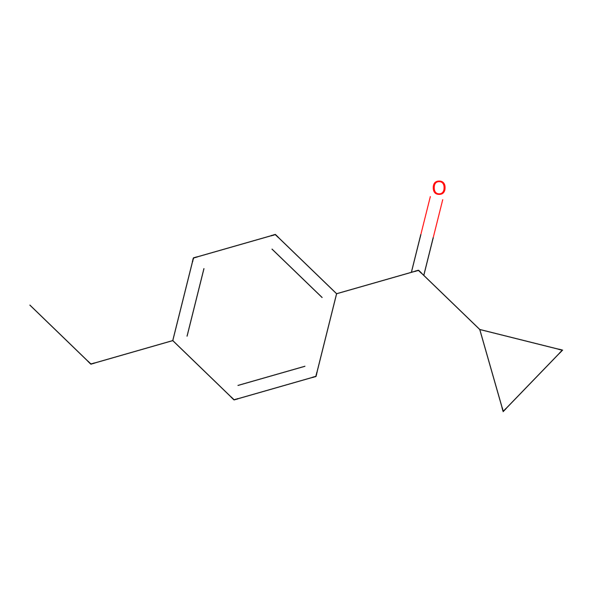 Cyclopropyl 4-ethylphenyl ketone molecular structure, CAS 50664-71-6