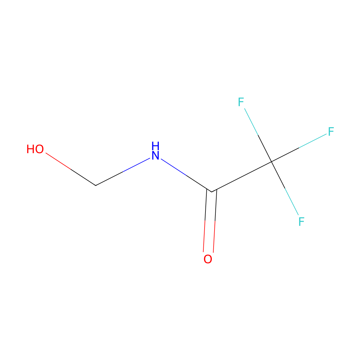 2,2,2-Trifluoro-N-(hydroxymethyl)acetamide molecular structure, CAS 50667-69-1
