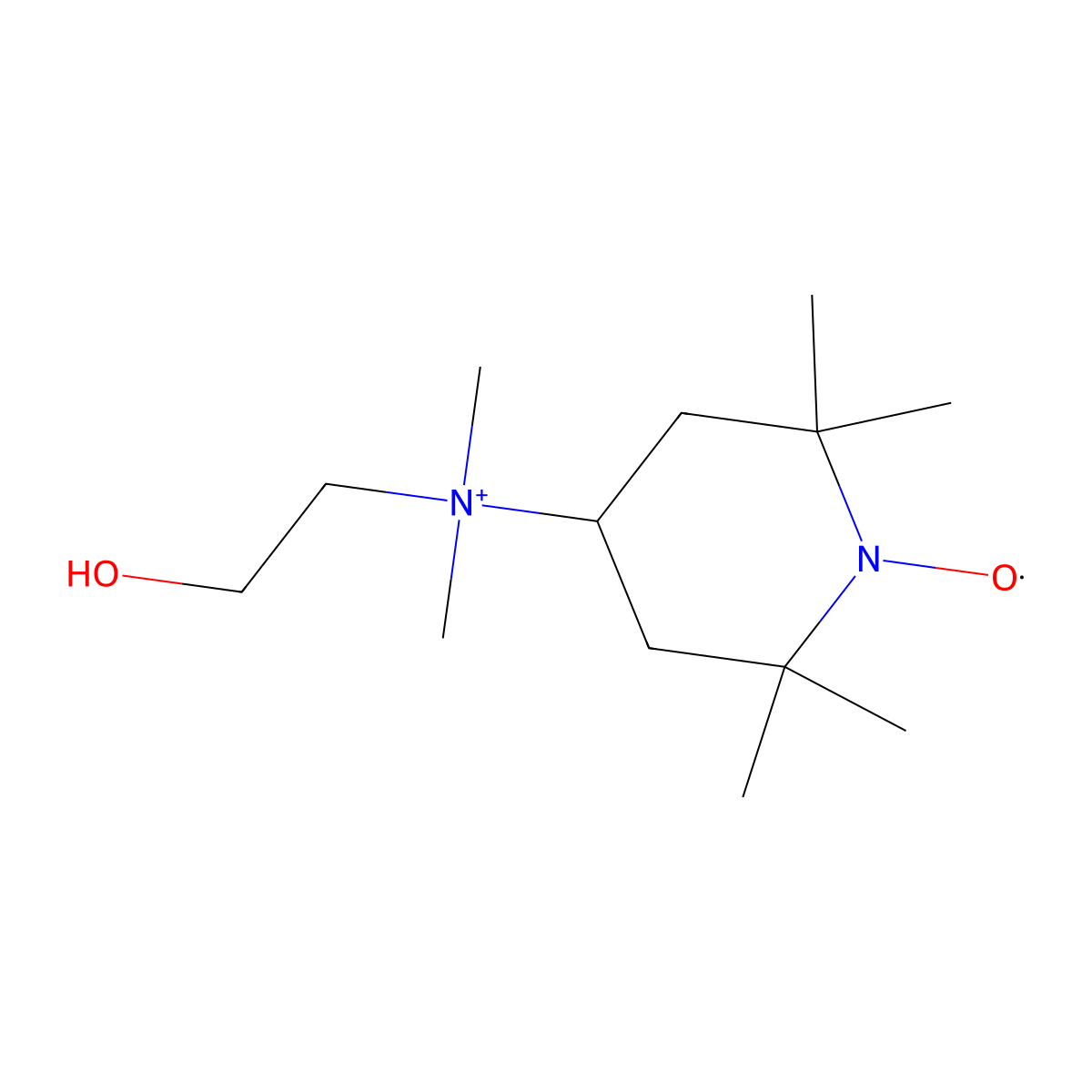 Tempocholine molecular structure, CAS 50669-92-6