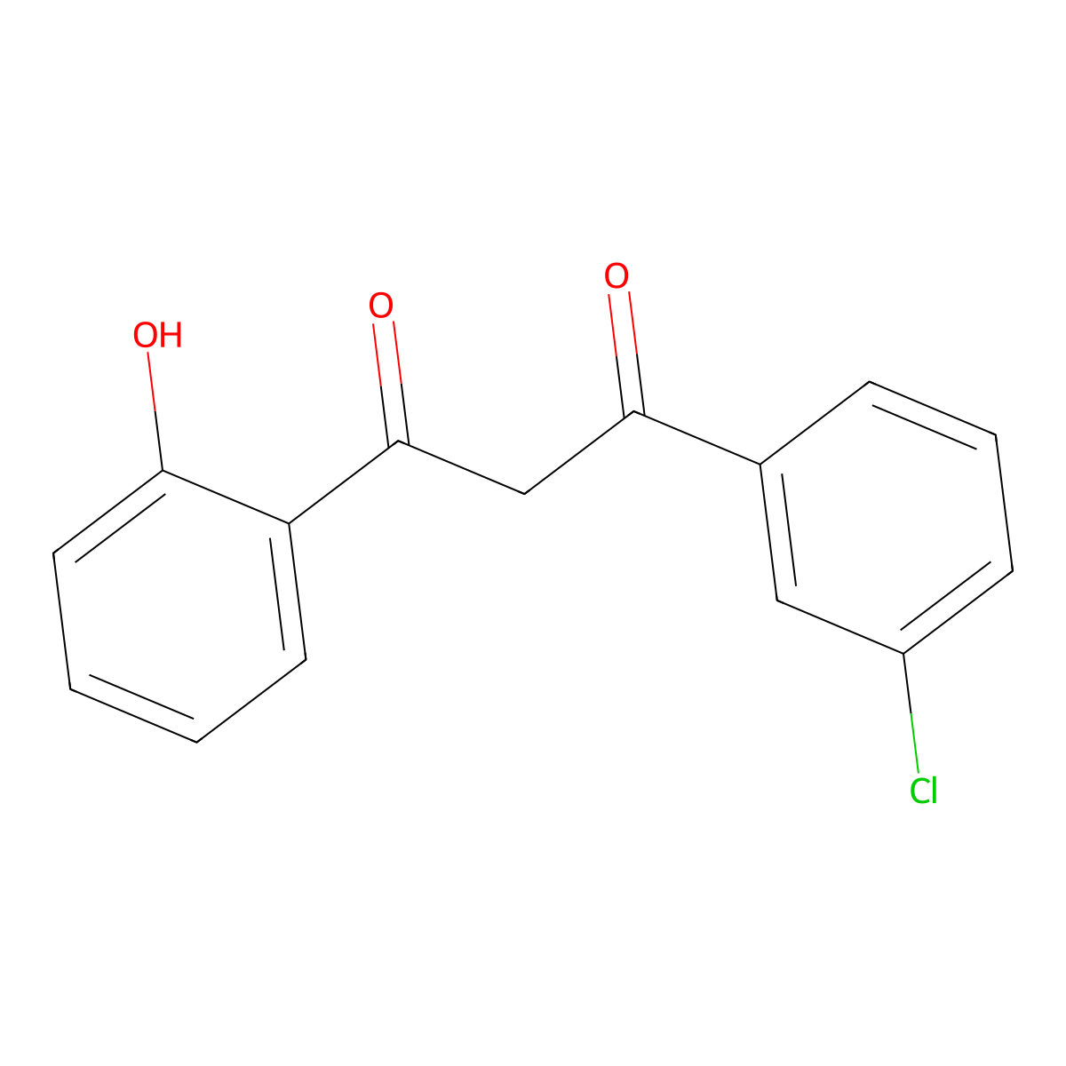 1-(3-Chlorophenyl)-3-(2-hydroxyphenyl)propane-1,3-dione molecular structure, CAS 5067-21-0