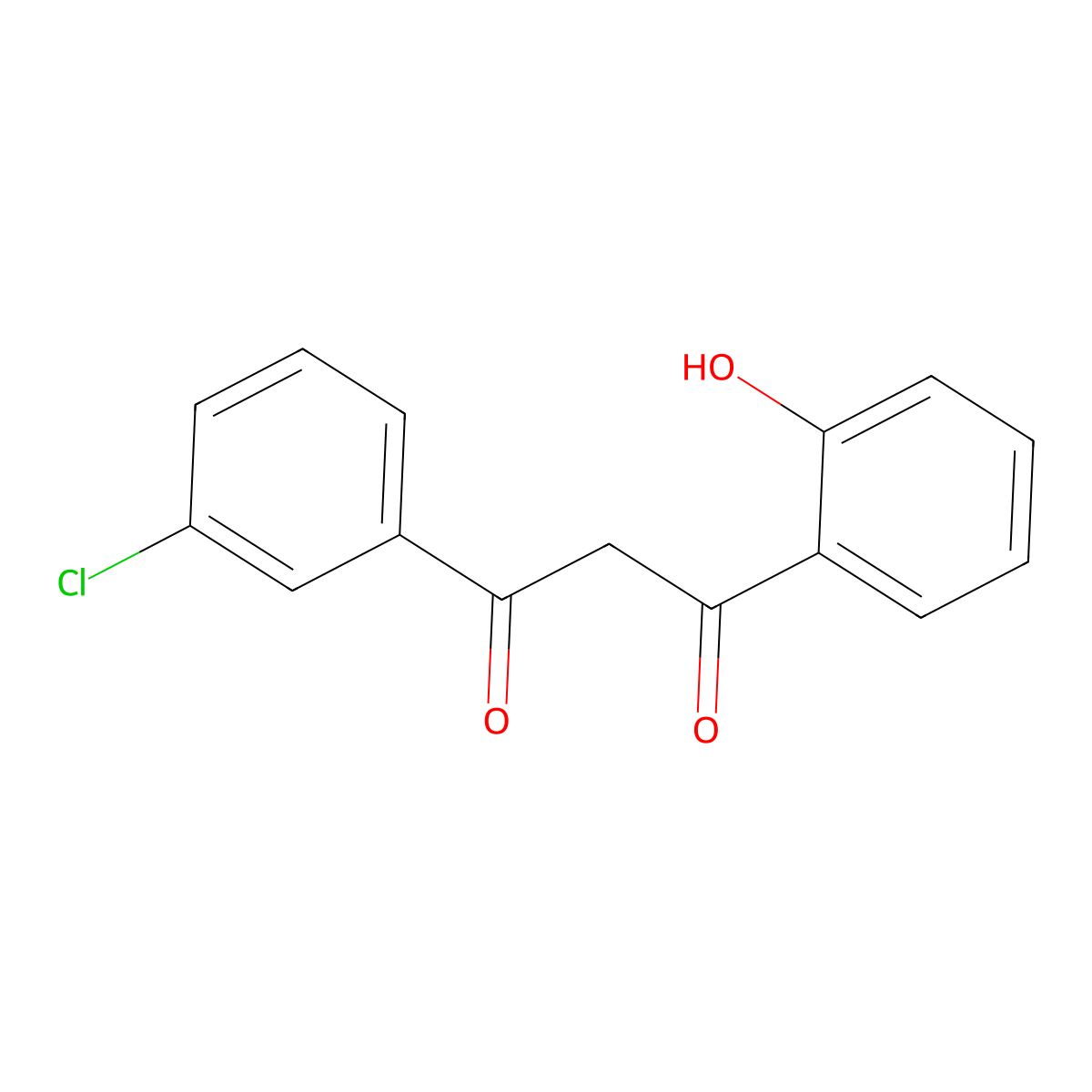 1-(3-Chlorophenyl)-3-(2-hydroxyphenyl)propane-1,3-dione molecular structure, CAS 5067-21-0