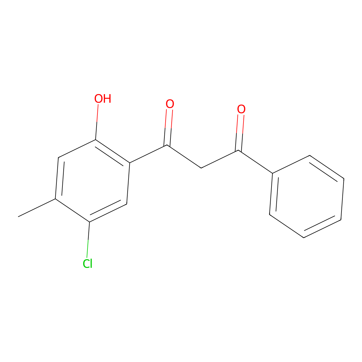 1-(5-Chloro-2-hydroxy-4-methylphenyl)-3-phenyl-1,3-propanedione molecular structure, CAS 5067-23-2