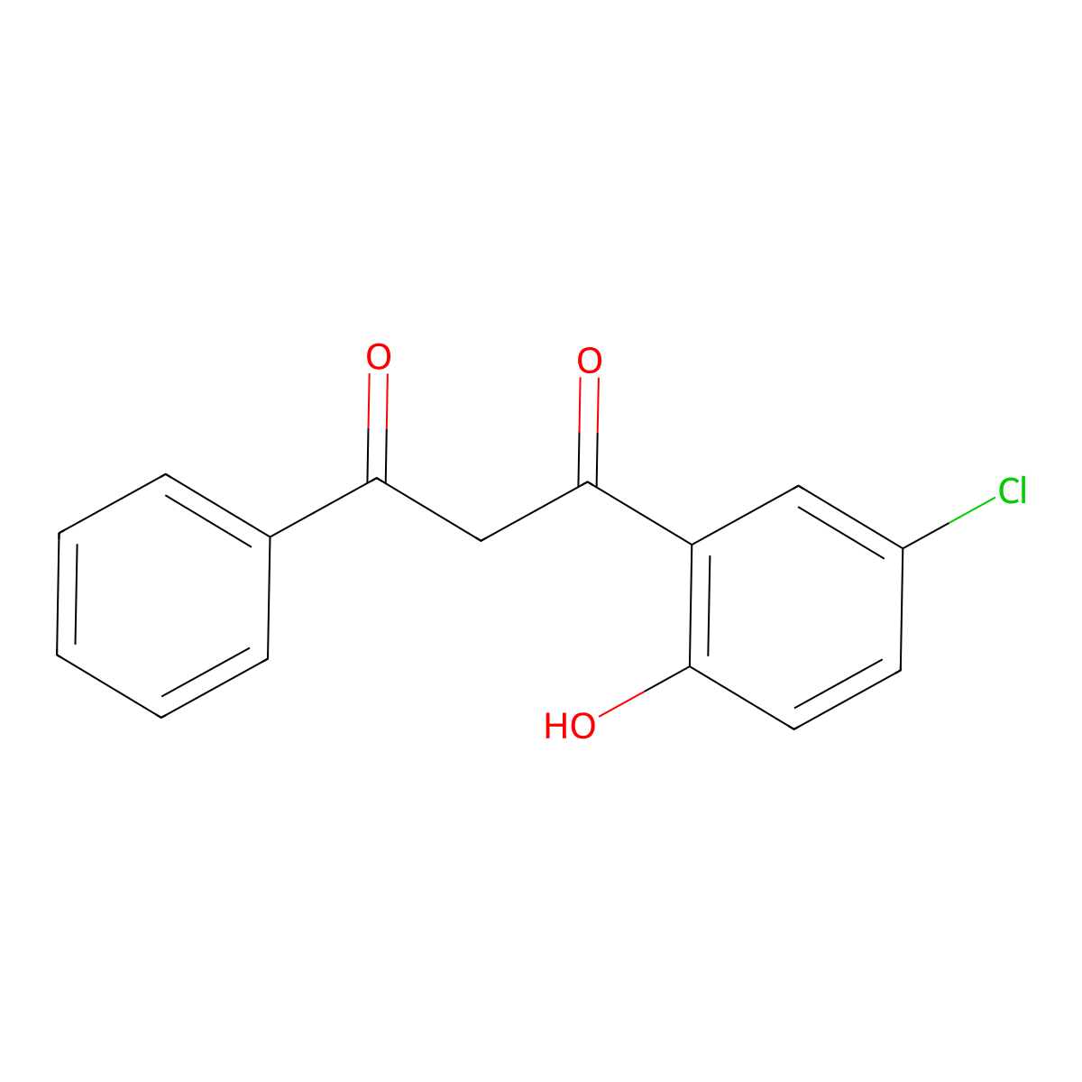 1-(5-Chloro-2-hydroxyphenyl)-3-phenyl-1,3-propanedione molecular structure, CAS 5067-25-4