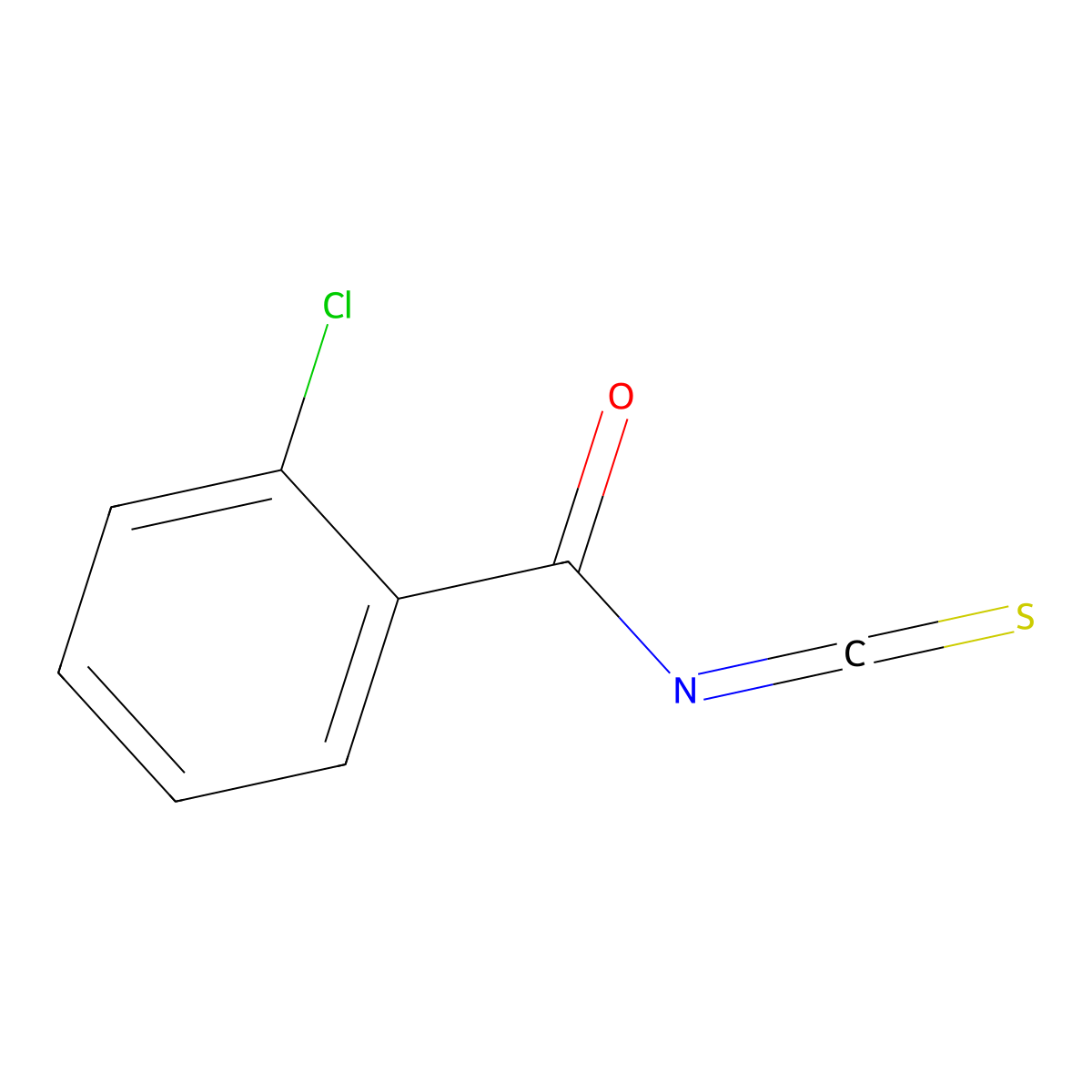 2-Chlorobenzoyl isothiocyanate molecular structure, CAS 5067-90-3