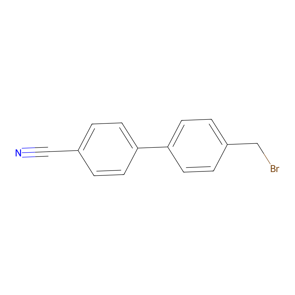 4'-(Bromomethyl)-[1,1'-biphenyl]-4-carbonitrile molecular structure, CAS 50670-51-4