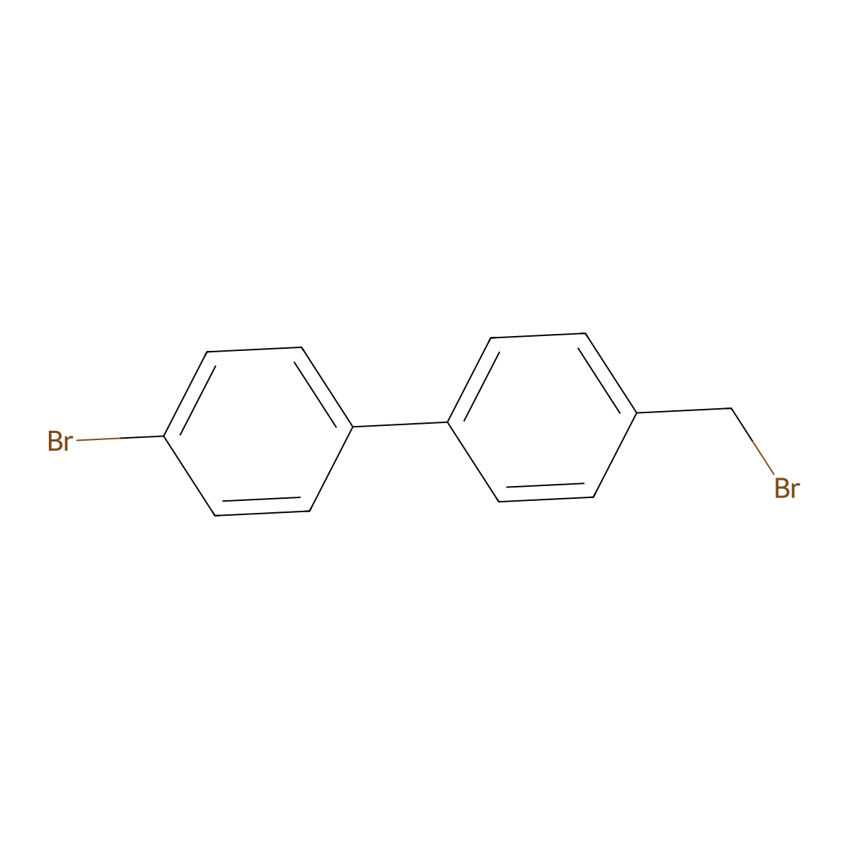 4-Bromo-4'-(bromomethyl)-1,1'-biphenyl molecular structure, CAS 50670-57-0