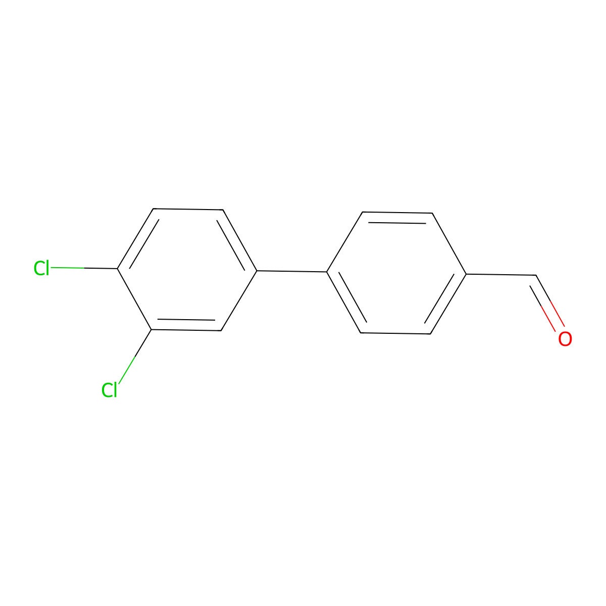 4-(3,4-Dichlorophenyl)benzaldehyde molecular structure, CAS 50670-78-5