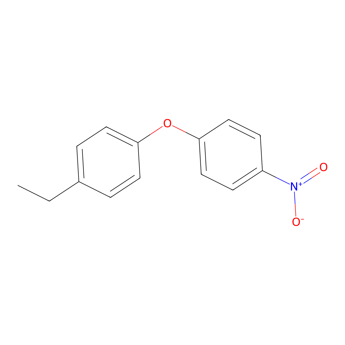 1-Ethyl-4-(4-nitrophenoxy)benzene molecular structure, CAS 50672-59-8