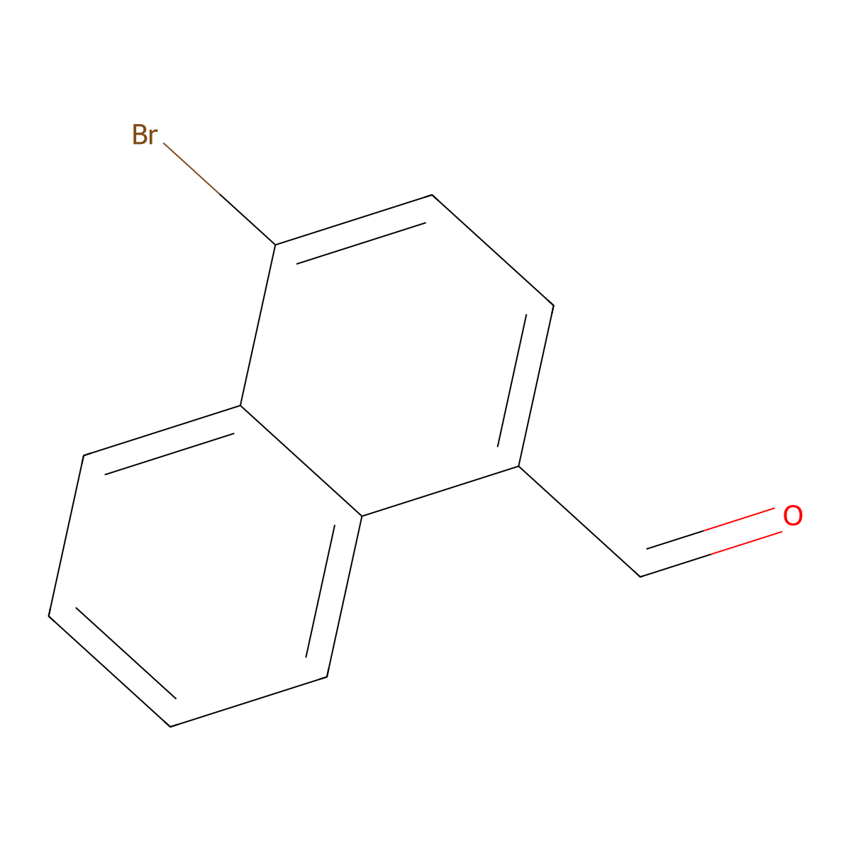 4-Bromo-1-naphthaldehyde molecular structure, CAS 50672-84-9