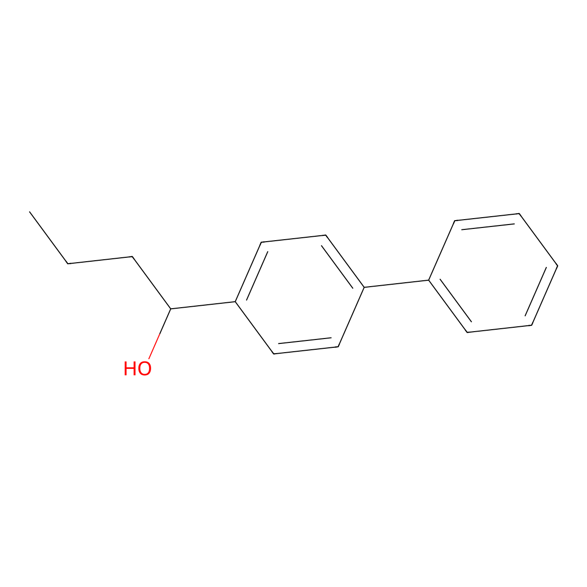 alpha-Propyl[1,1'-biphenyl]-4-methanol molecular structure, CAS 50673-88-6