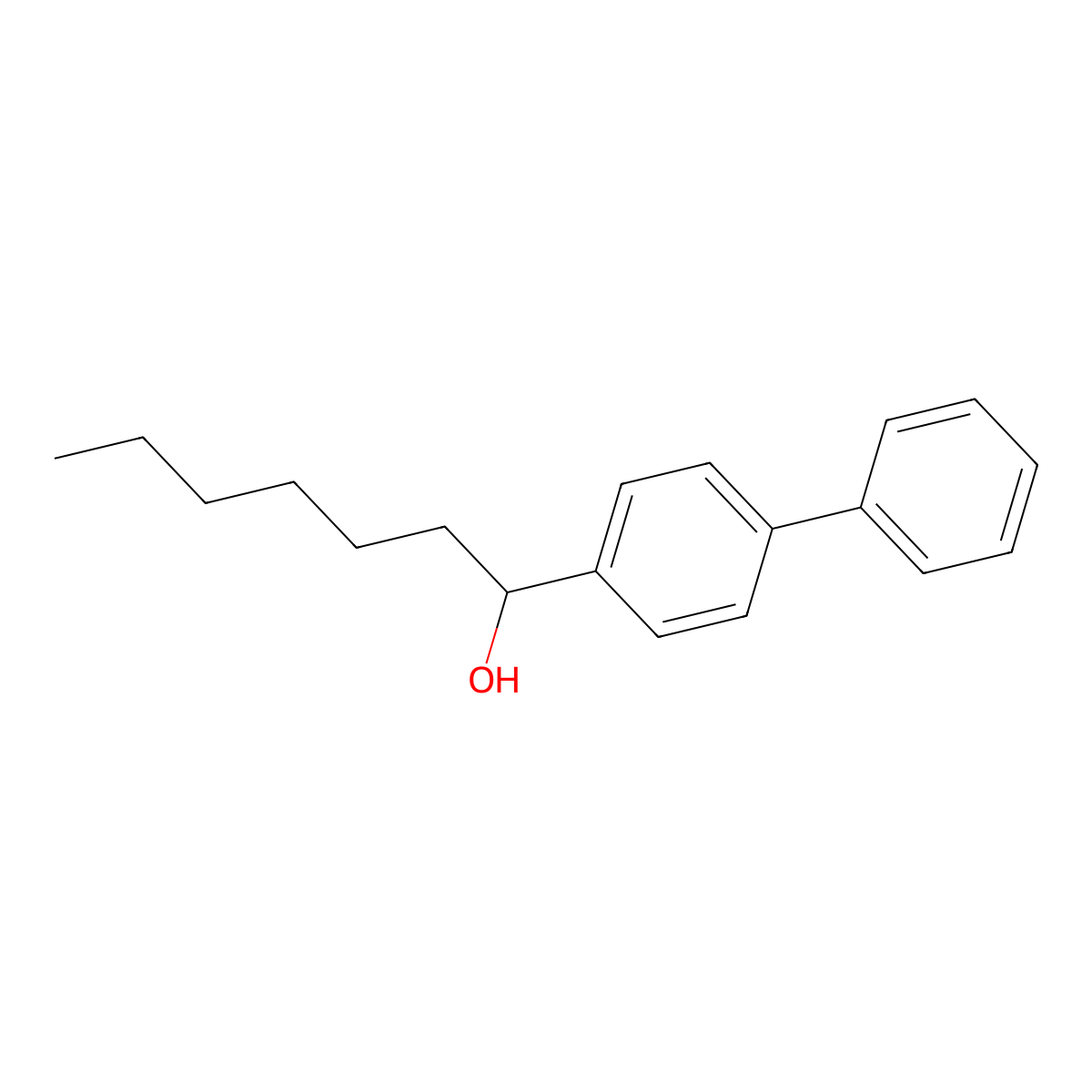 a-Hexyl[1,1'-biphenyl]-4-methanol molecular structure, CAS 50673-91-1