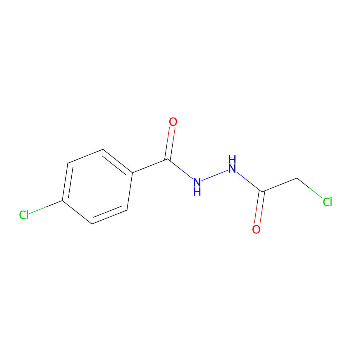 4-chloro-N'-(2-chloroacetyl)benzohydrazide molecular structure, CAS 50677-27-5