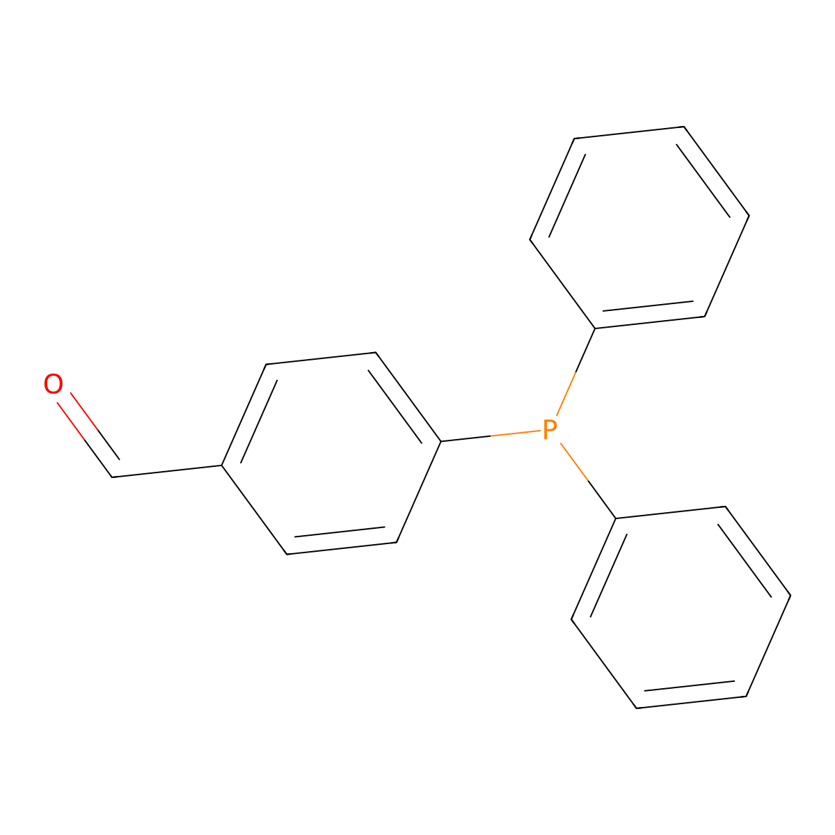 4-(Diphenylphosphino)benzaldehyde molecular structure, CAS 5068-18-8