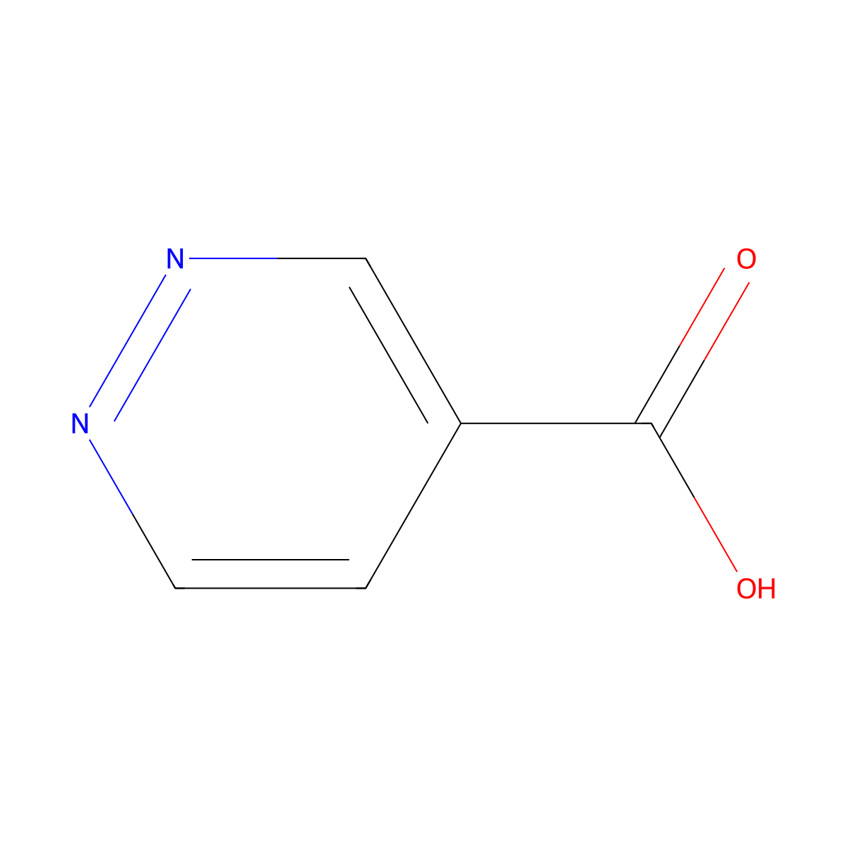 Pyridazine-4-carboxylic Acid molecular structure, CAS 50681-25-9