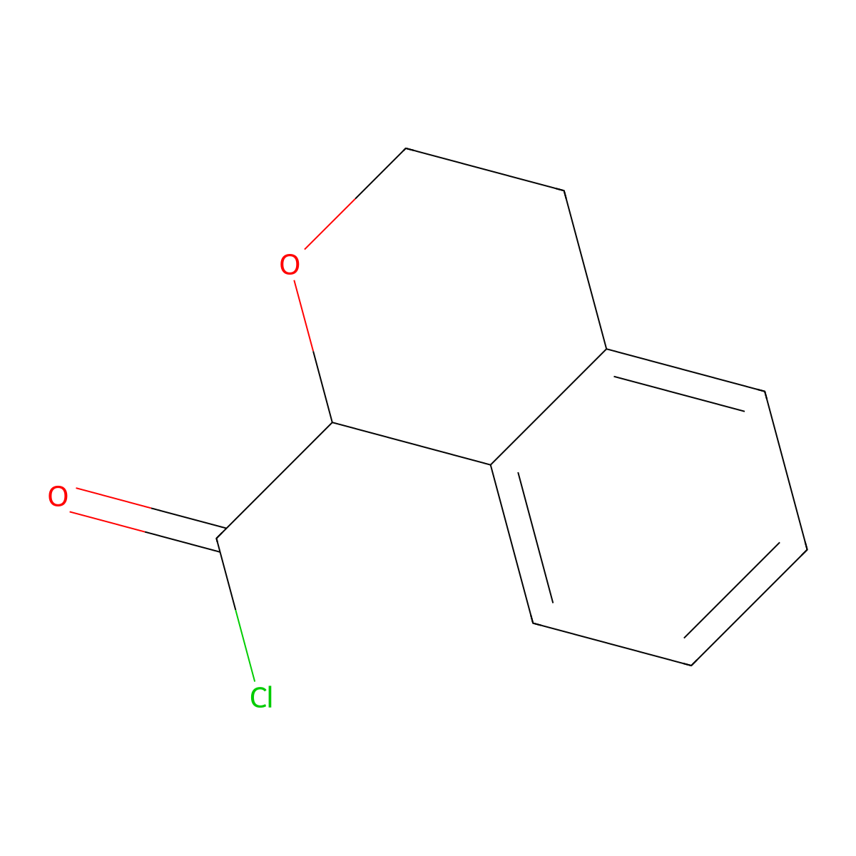 3,4-Dihydro-1H-2-benzopyran-1-carbonyl chloride molecular structure, CAS 50683-33-5