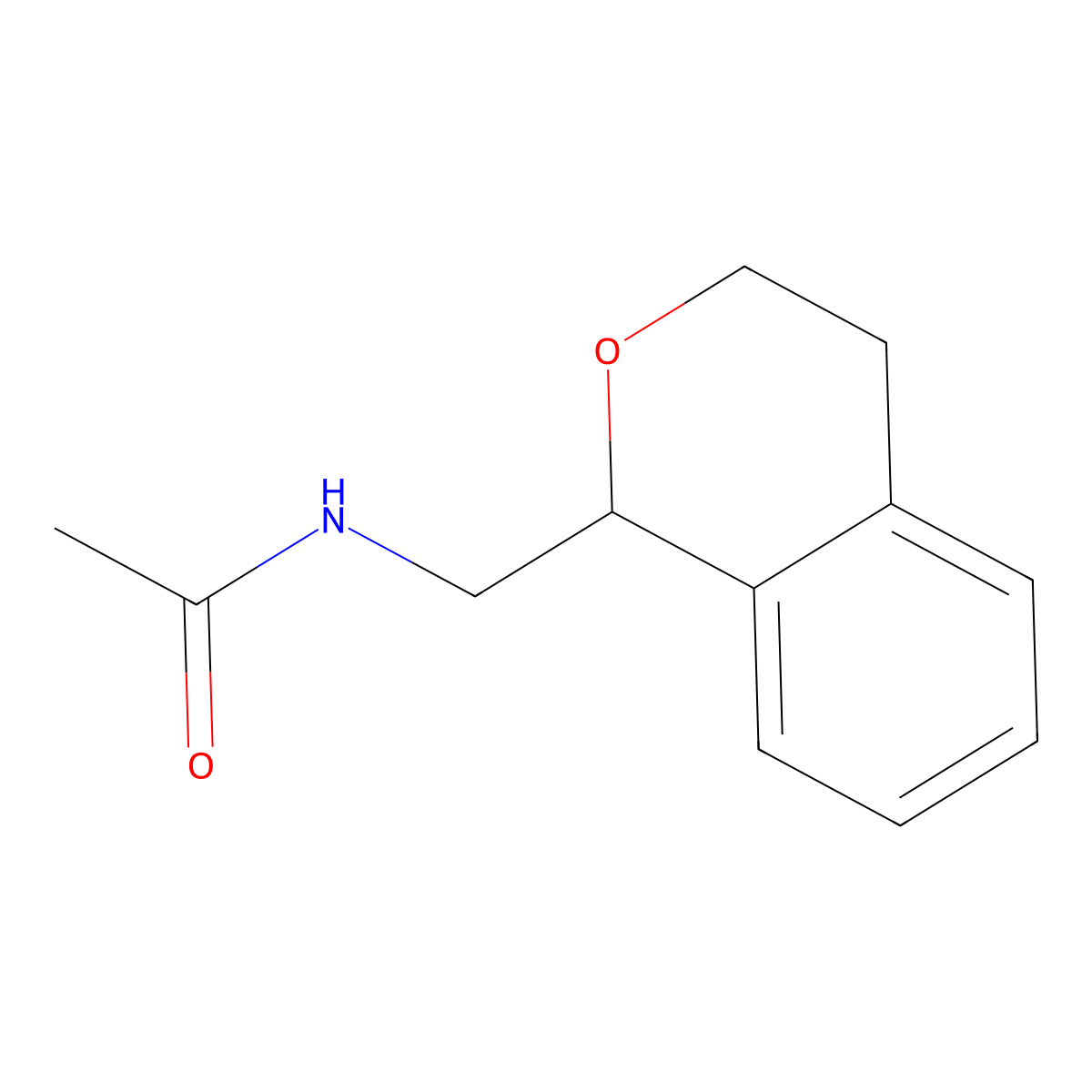 N-(3,4-dihydro-1H-isochromen-1-ylmethyl)acetamide molecular structure, CAS 50683-59-5