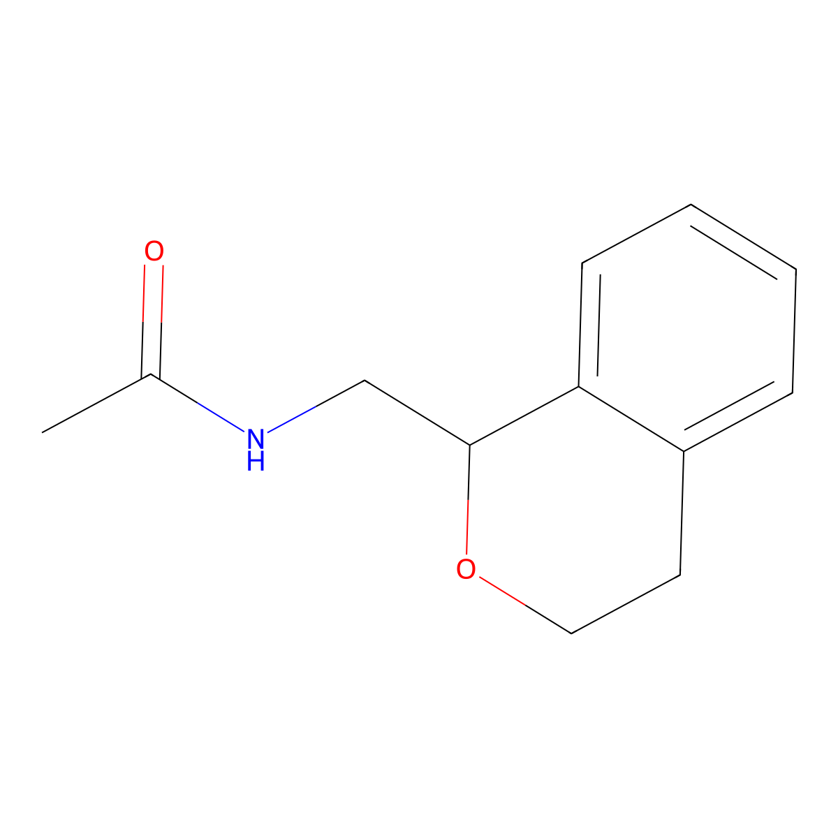 N-(3,4-dihydro-1H-isochromen-1-ylmethyl)acetamide molecular structure, CAS 50683-59-5