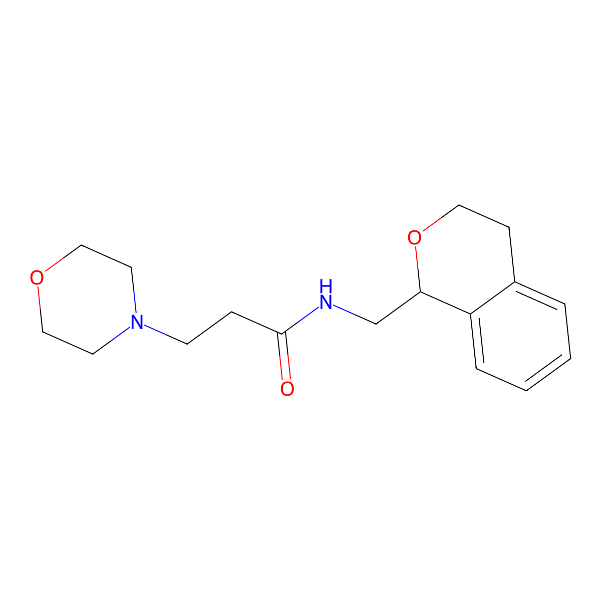 N-(3,4-dihydro-1H-isochromen-1-ylmethyl)-3-morpholin-4-ylpropanamide molecular structure, CAS 50683-68-6