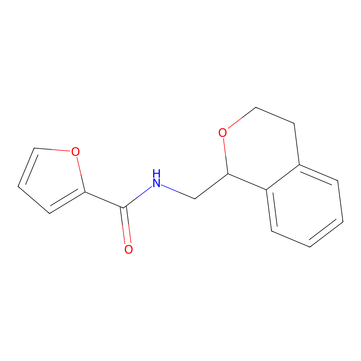 N-(Isochroman-1-ylmethyl)-2-furamide molecular structure, CAS 50683-69-7