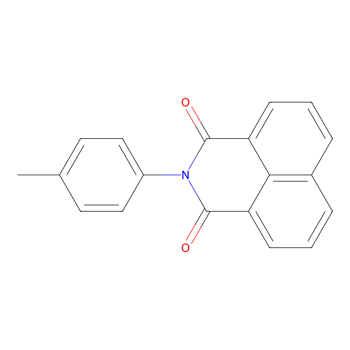 2-(4-methylphenyl)-1H-benzo[de]isoquinoline-1,3(2H)-dione molecular structure, CAS 50684-32-7