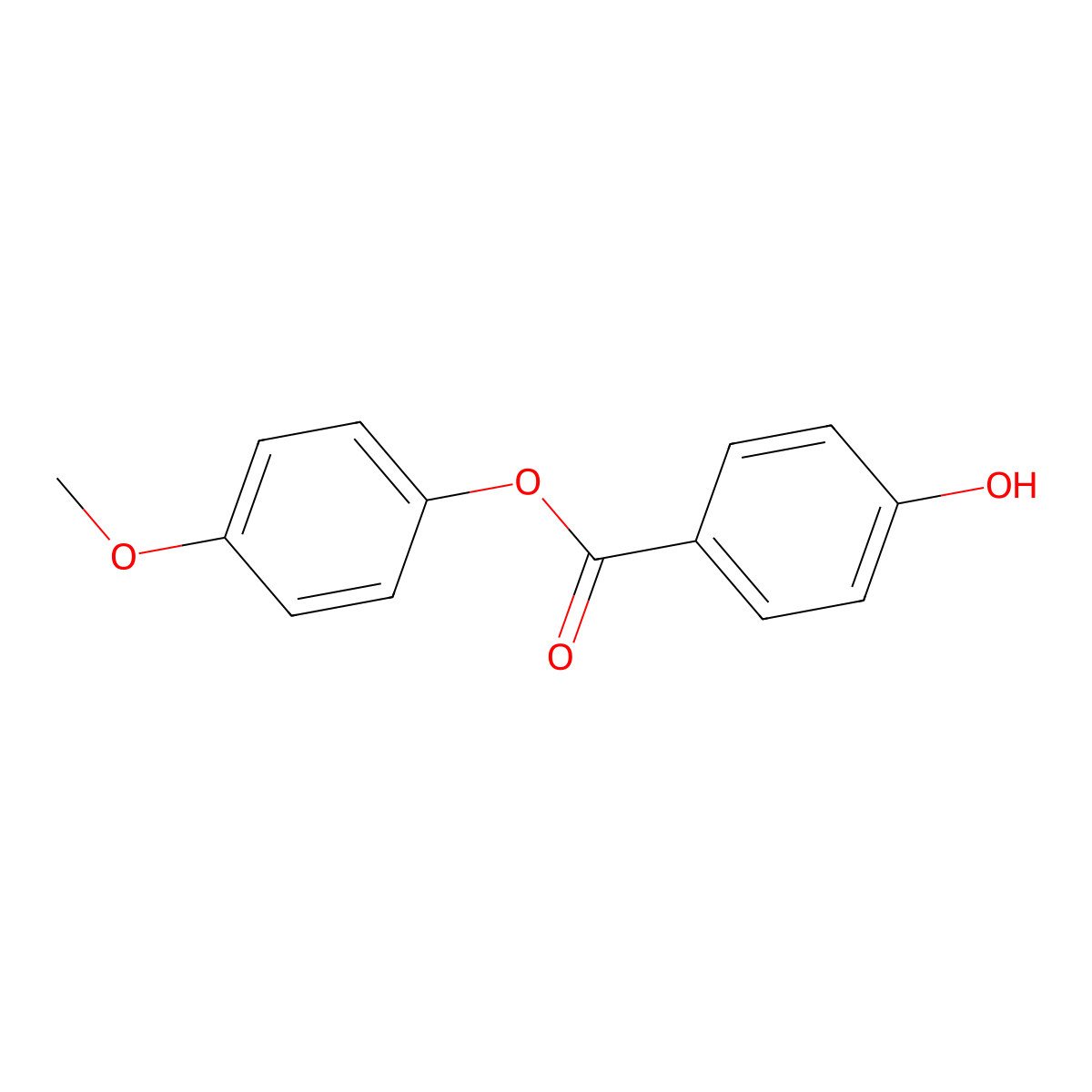 4-Methoxyphenyl 4-Hydroxybenzoate molecular structure, CAS 50687-62-2