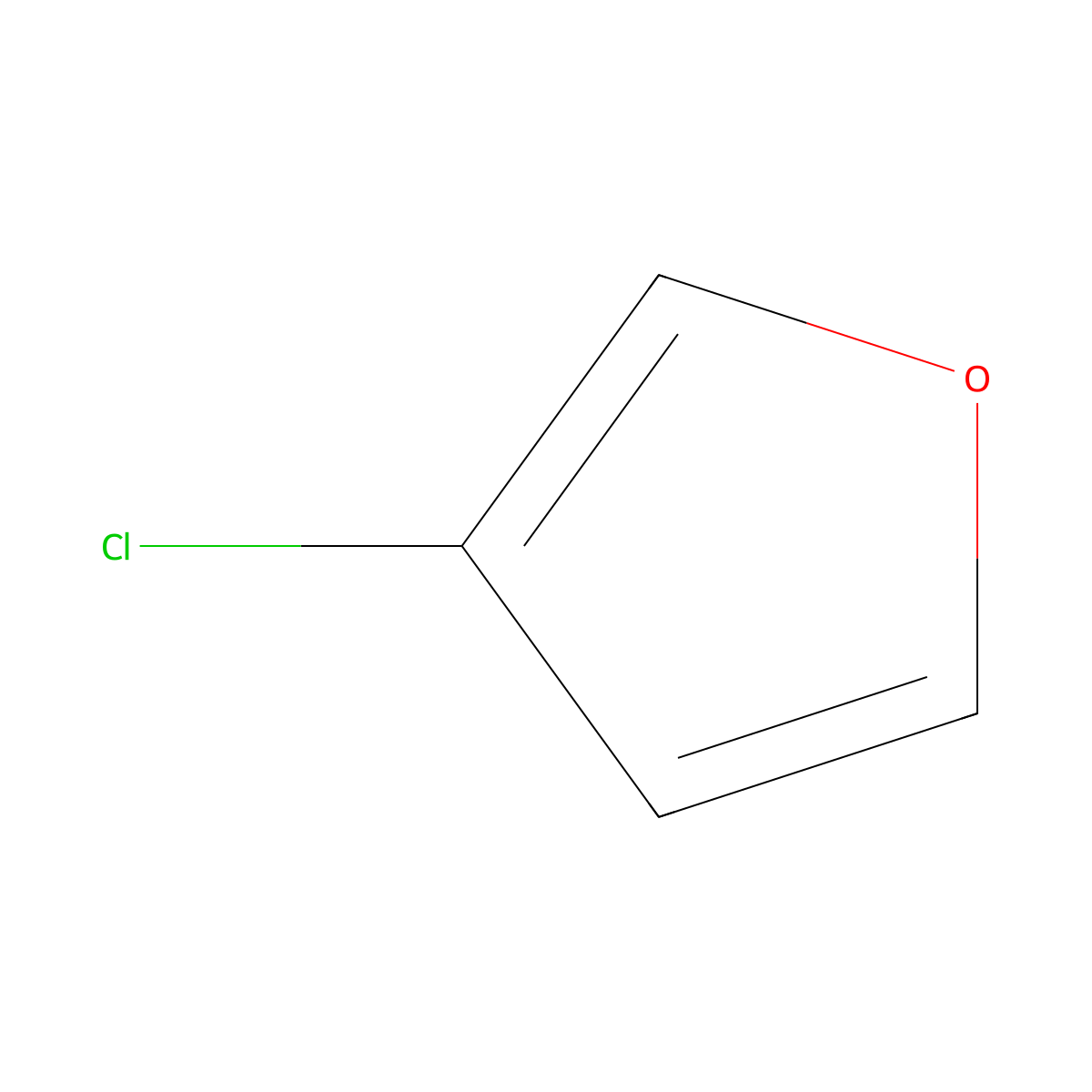 Furan, 3-chloro- molecular structure, CAS 50689-17-3