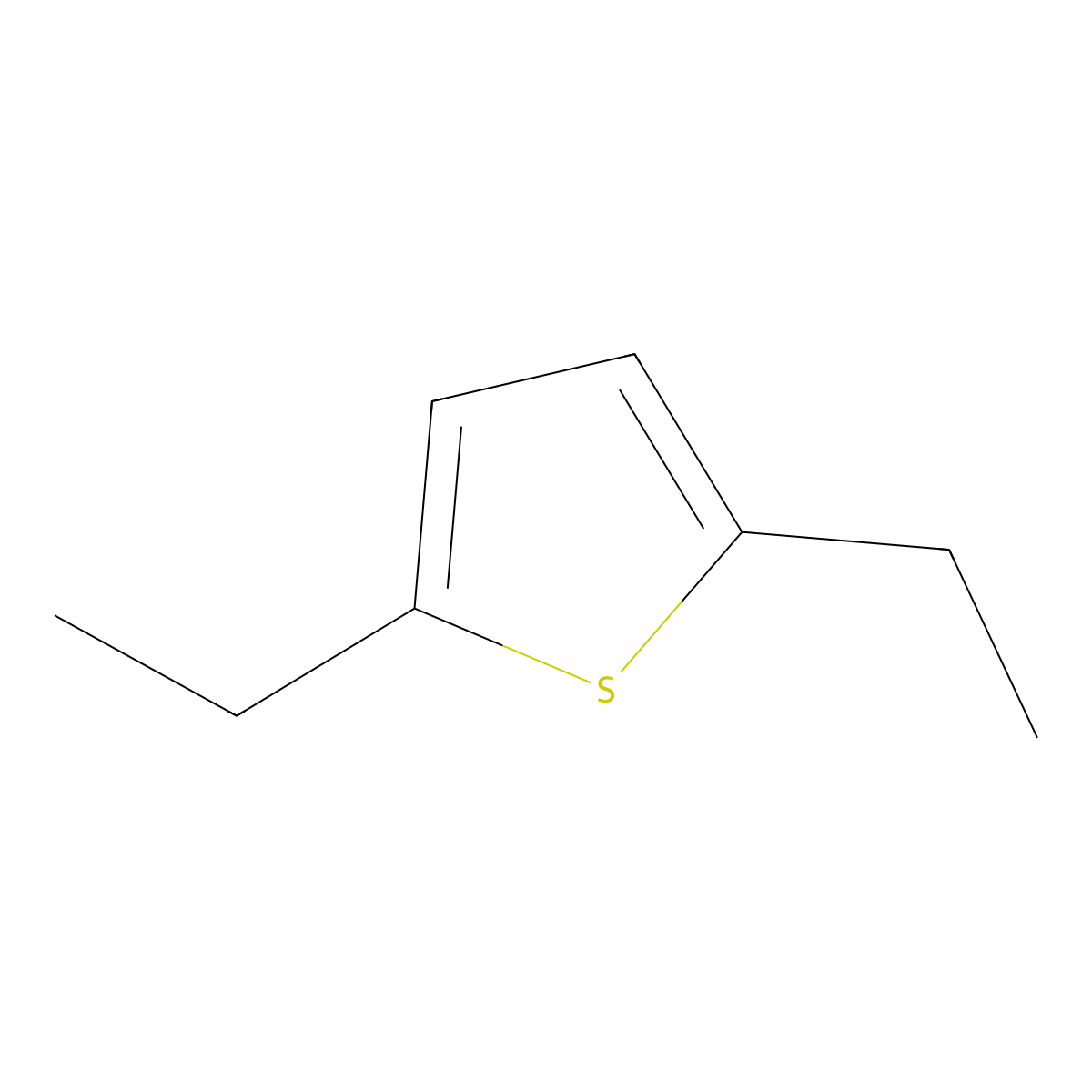 2,5-Diethylthiophene molecular structure, CAS 5069-23-8