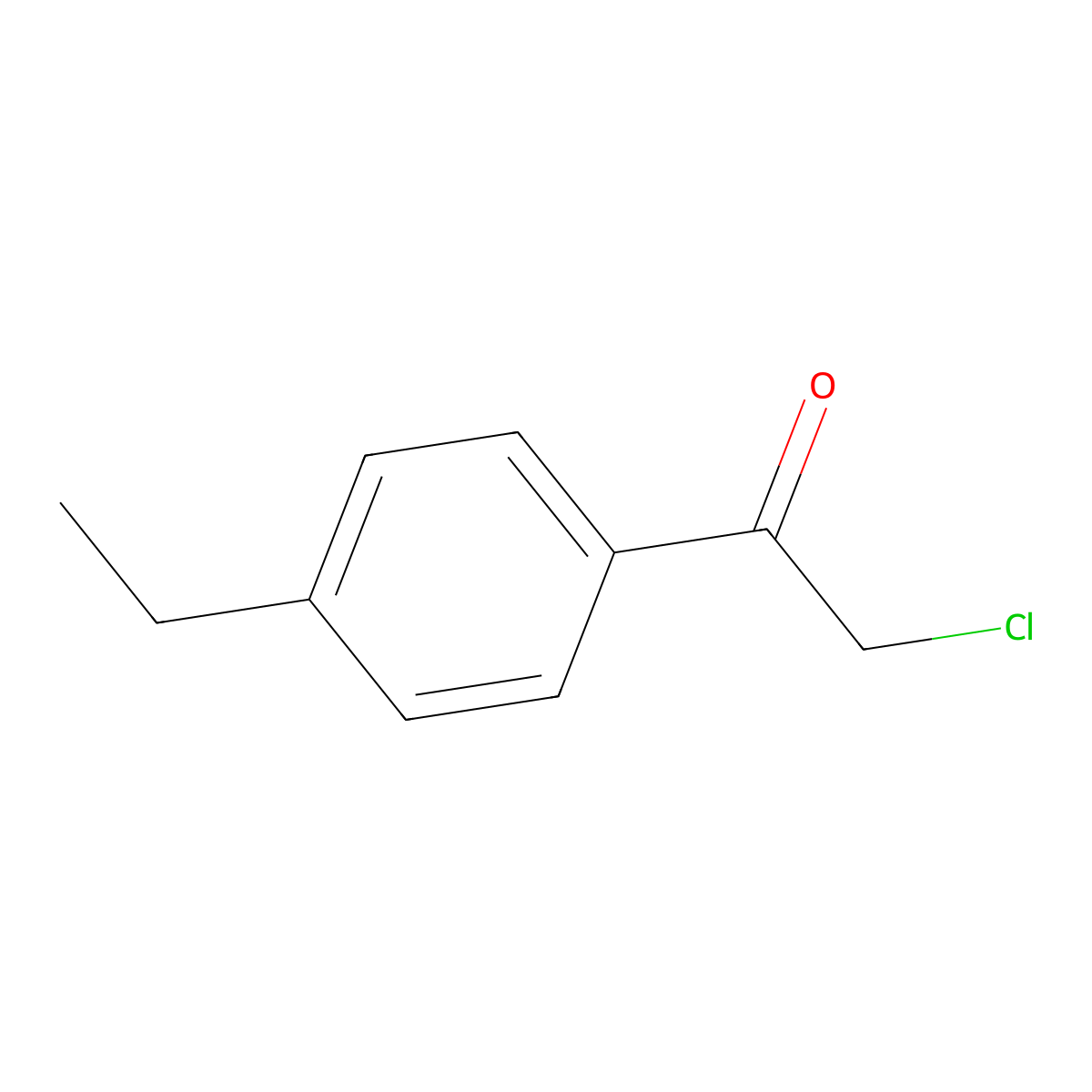 2-Chloro-1-(4-ethylphenyl)ethanone molecular structure, CAS 50690-09-0