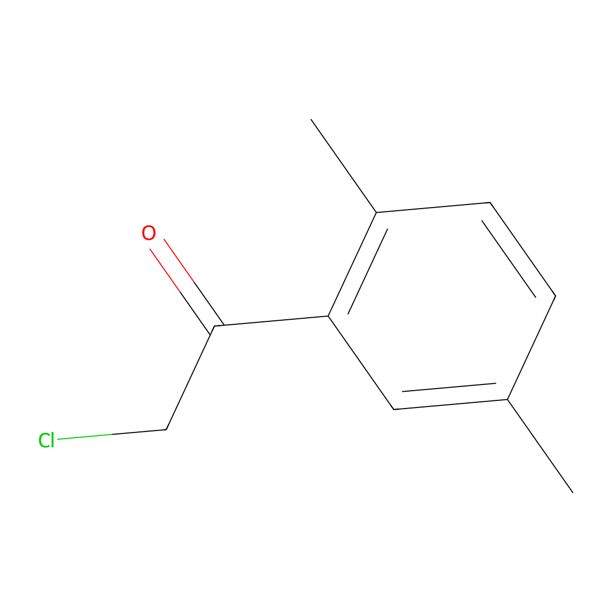 2-Chloro-1-(2,5-dimethylphenyl)ethan-1-one molecular structure, CAS 50690-11-4