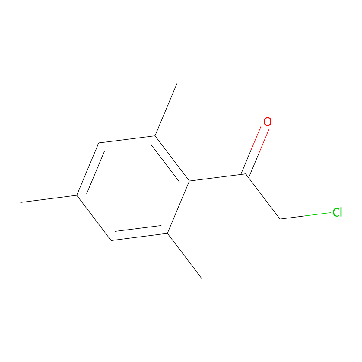 2-Chloro-1-(2,4,6-trimethyl-phenyl)-ethanone molecular structure, CAS 50690-12-5