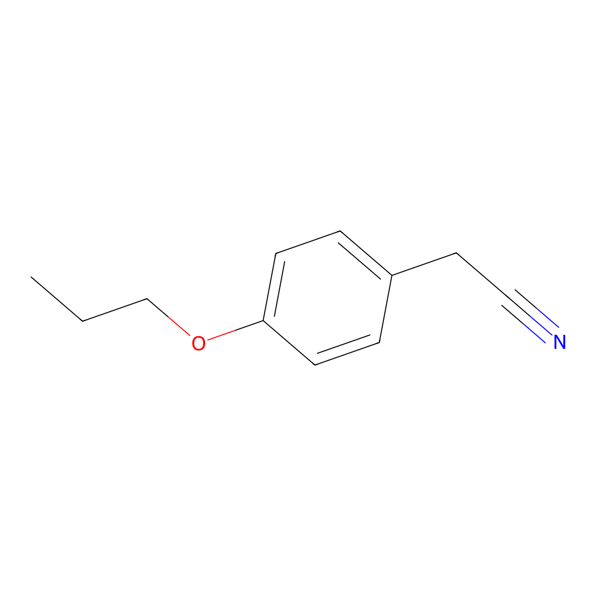 2-(4-Propoxyphenyl)acetonitrile molecular structure, CAS 50690-52-3