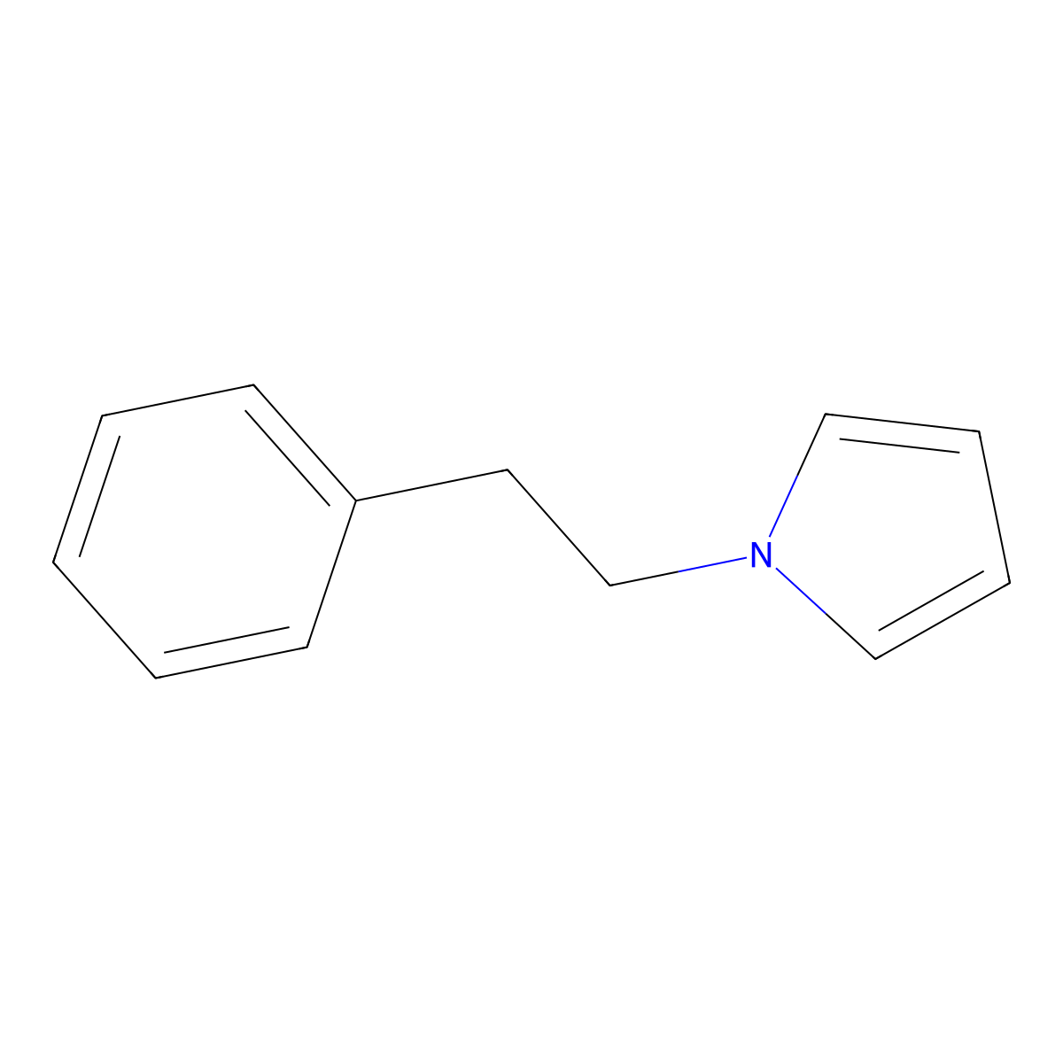 1-(2-phenylethyl)-1H-pyrrole molecular structure, CAS 50691-29-7