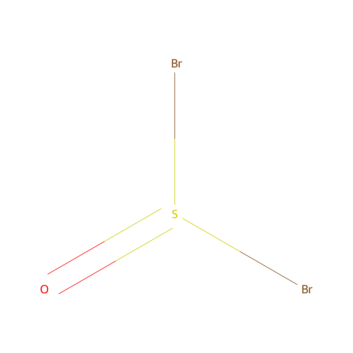 Thionyl bromide molecular structure, CAS 507-16-4