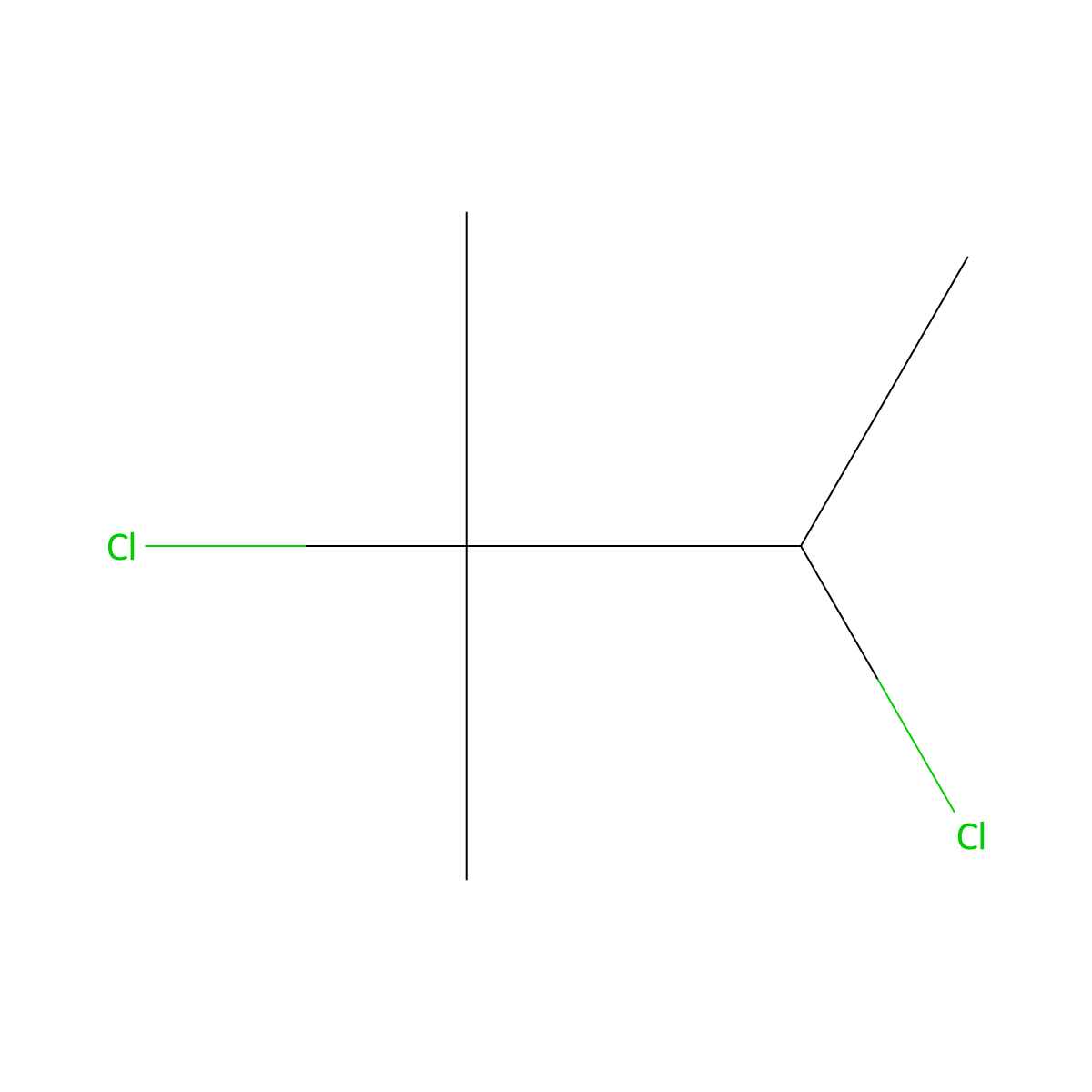 Amylene dichloride molecular structure, CAS 507-45-9