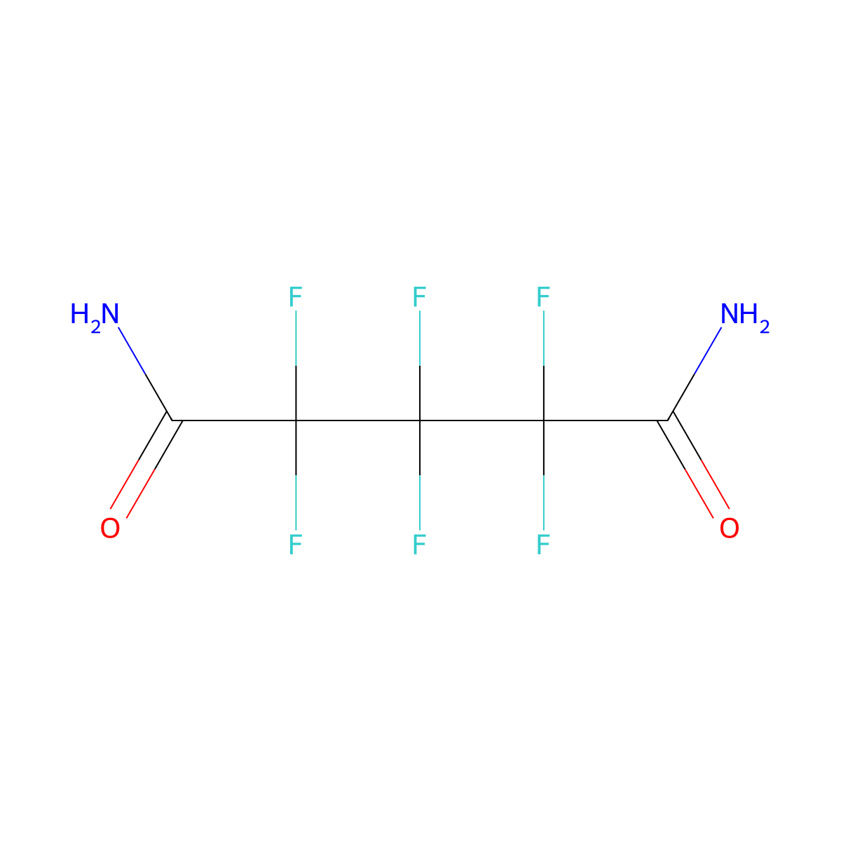 Hexafluoroglutaramide molecular structure, CAS 507-68-6