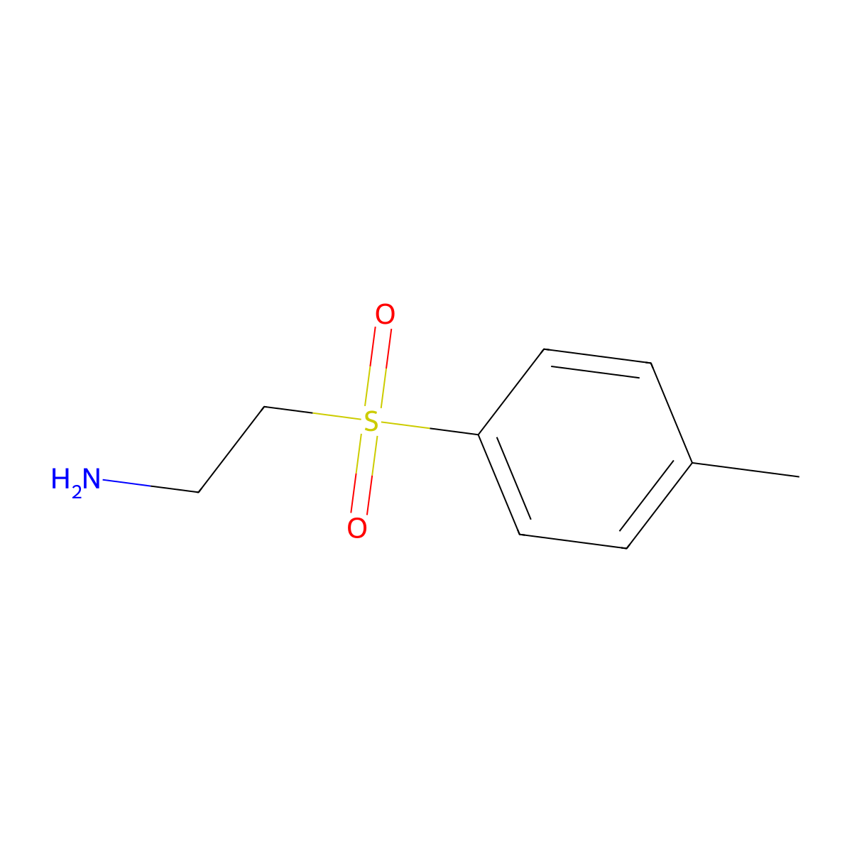 2-(4-Methylphenyl)sulfonylethanamine molecular structure, CAS 50702-03-9