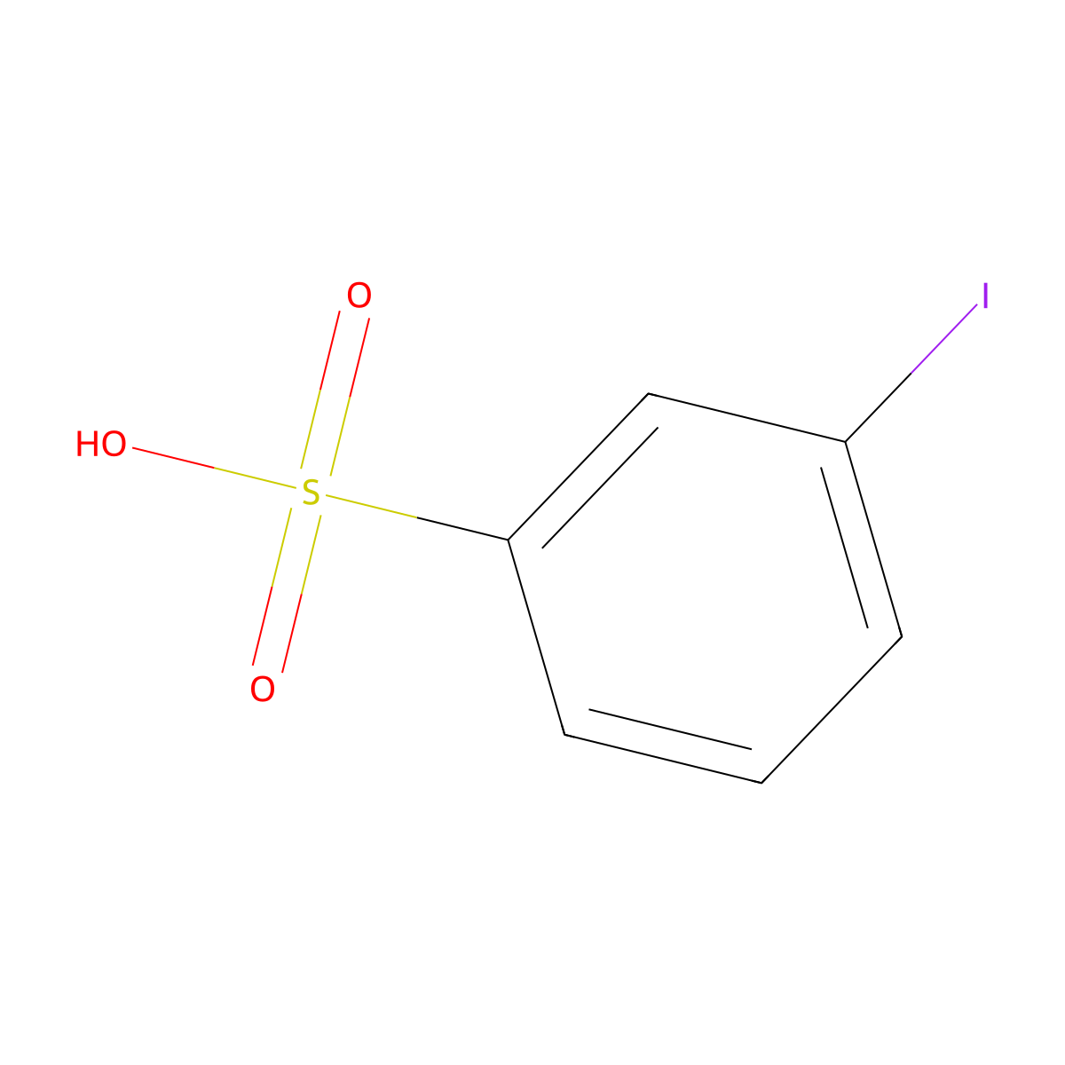 3-iodobenzenesulfonic Acid molecular structure, CAS 50702-37-9