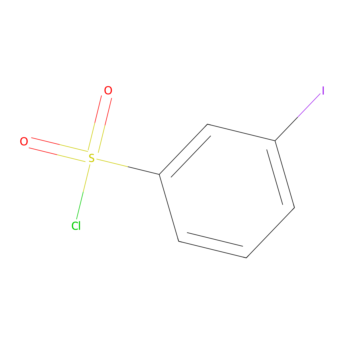 m-Iodobenzenesulphonyl chloride molecular structure, CAS 50702-38-0
