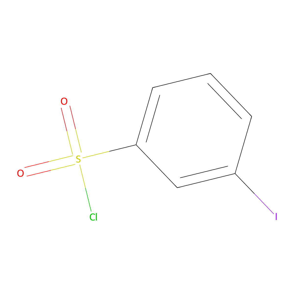 m-Iodobenzenesulphonyl chloride molecular structure, CAS 50702-38-0