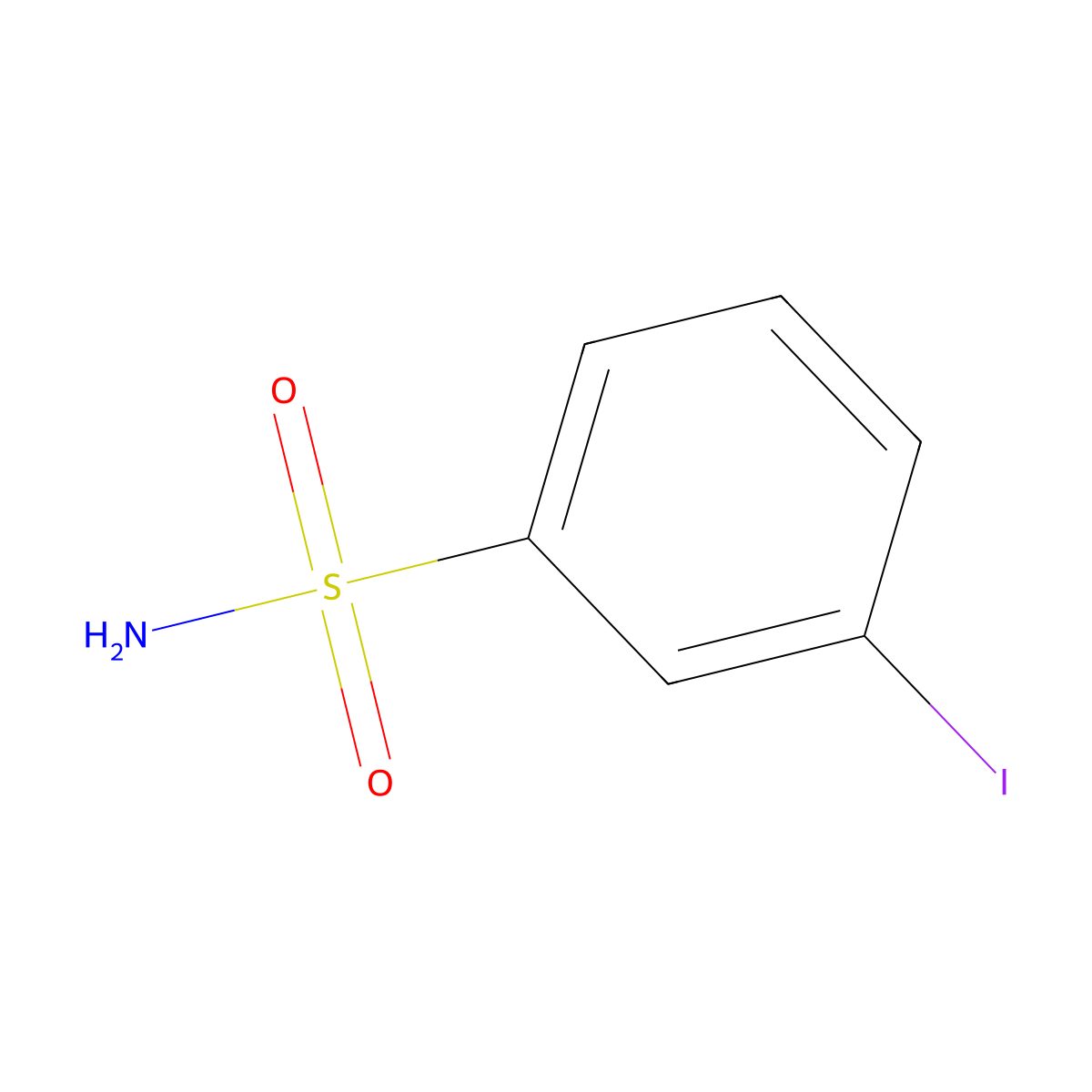 3-Iodobenzene-1-sulfonamide molecular structure, CAS 50702-39-1