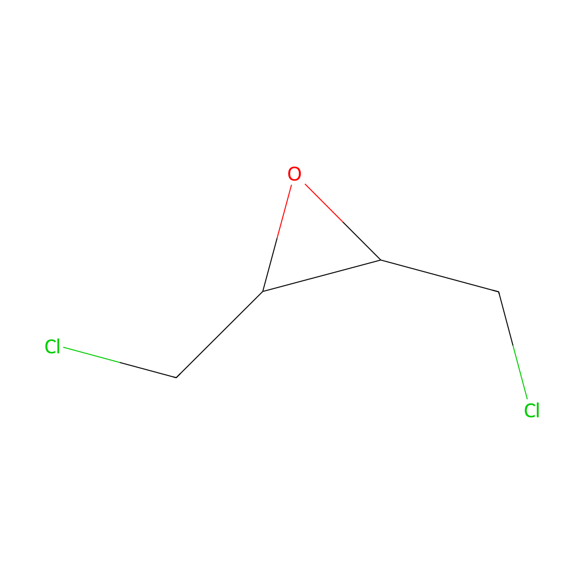 1,4-Dichloro-2,3-epoxybutane, cis- molecular structure, CAS 50703-46-3