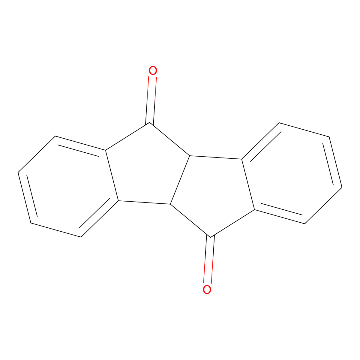4b,9b-Dihydroindeno[2,1-a]indene-5,10-dione molecular structure, CAS 50703-54-3
