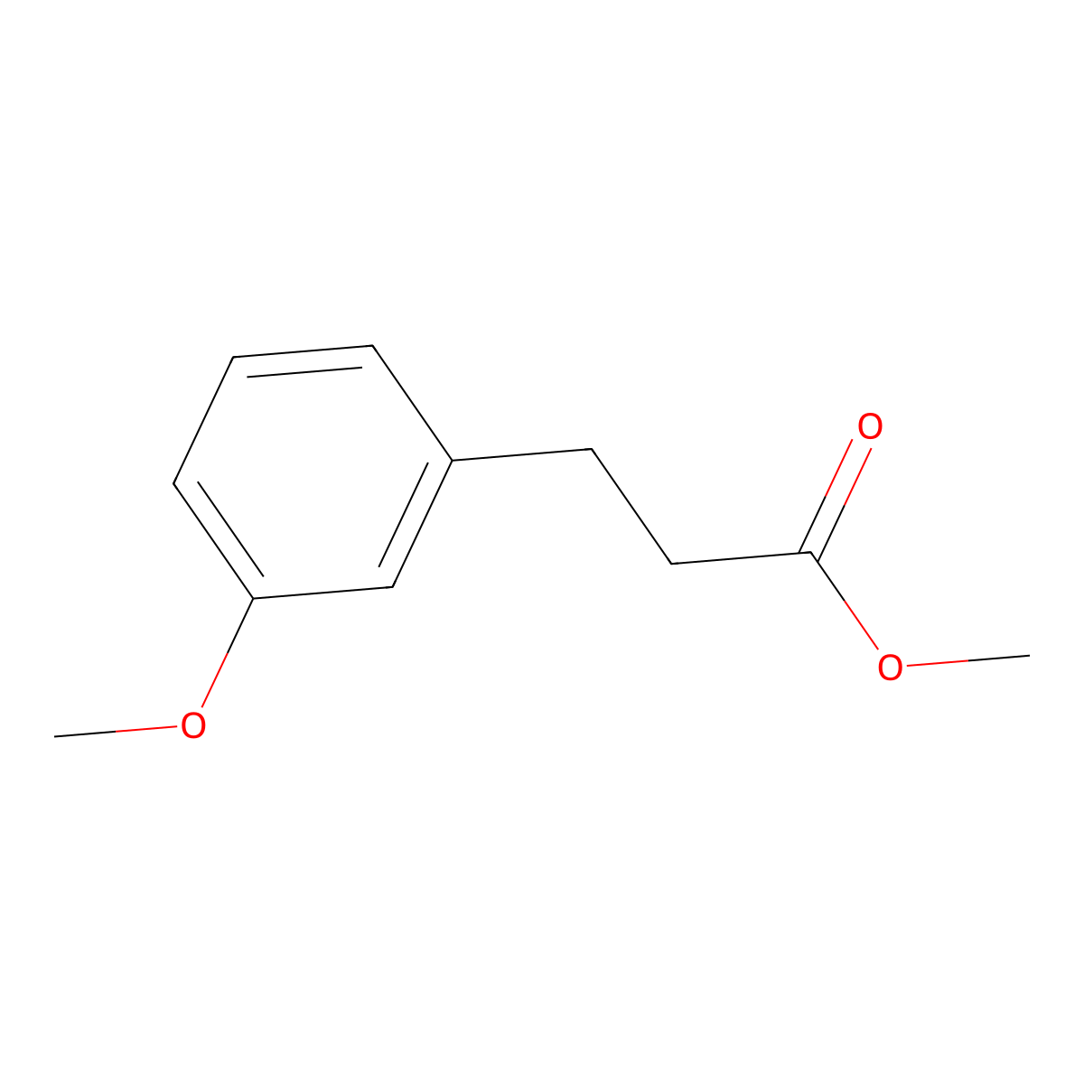 Methyl 3-(3-methoxyphenyl)propanoate molecular structure, CAS 50704-52-4