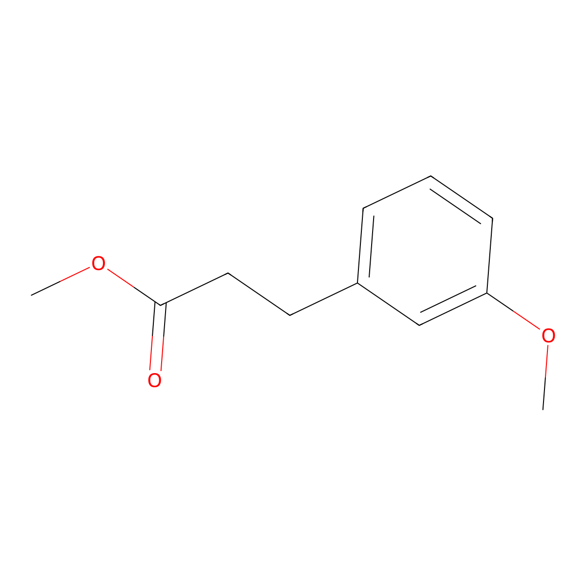 Methyl 3-(3-methoxyphenyl)propanoate molecular structure, CAS 50704-52-4